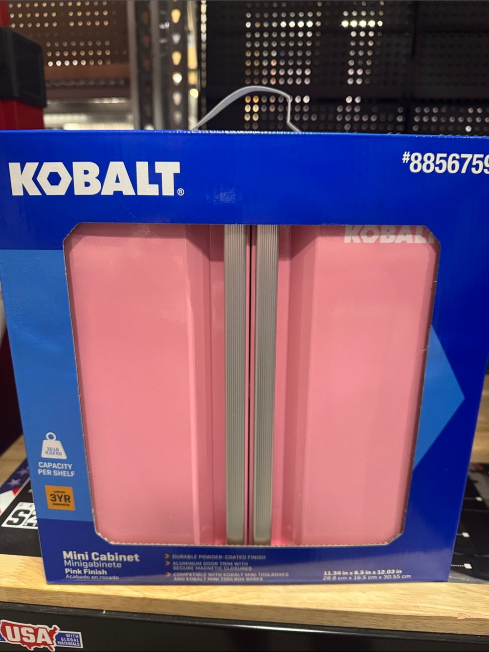 Kobalt Mini Tool Cabinet Pink NWT
